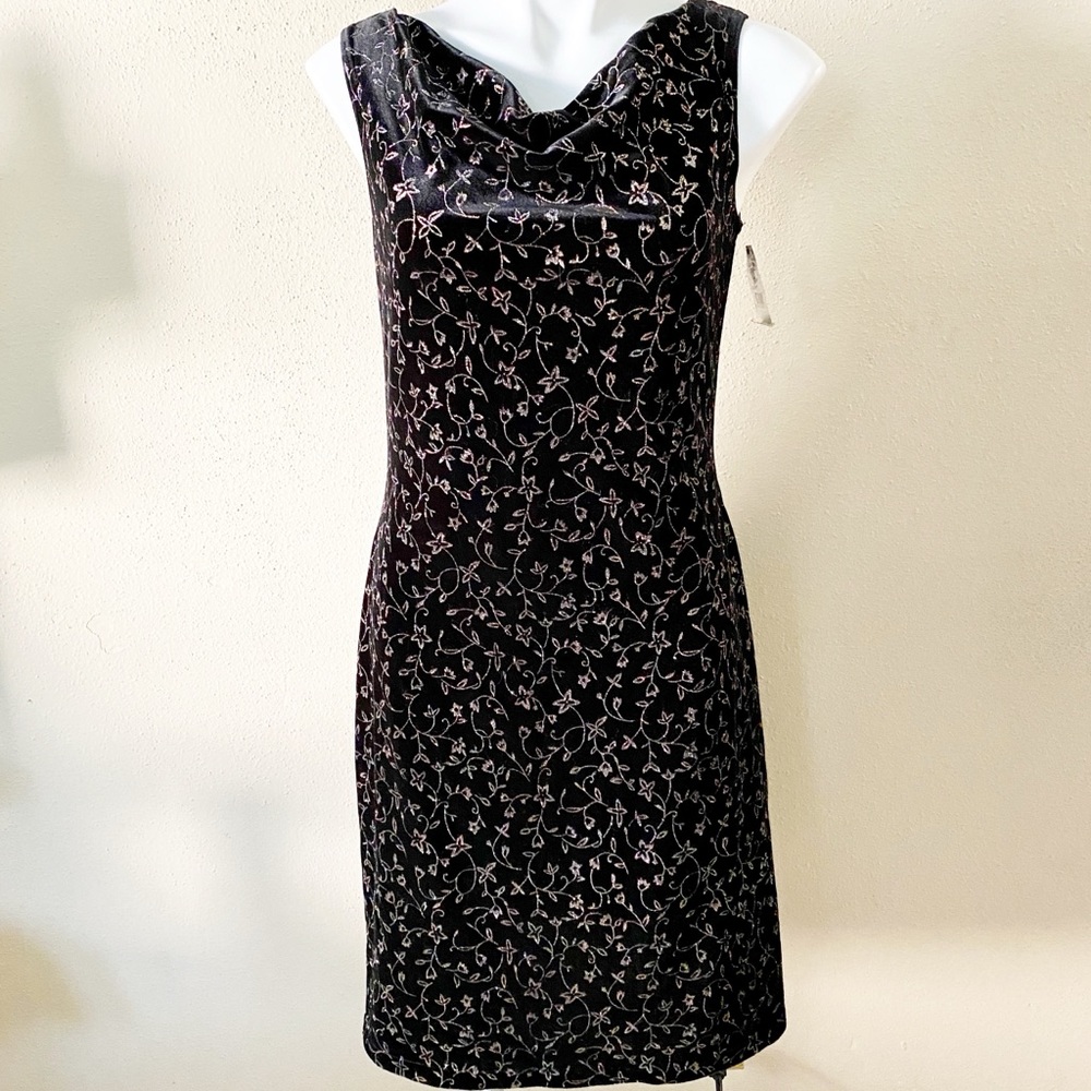 JBS glittery floral dress